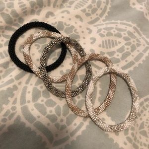 Lily & Laura BUNDLE - 5 Multi Colored Bracelets